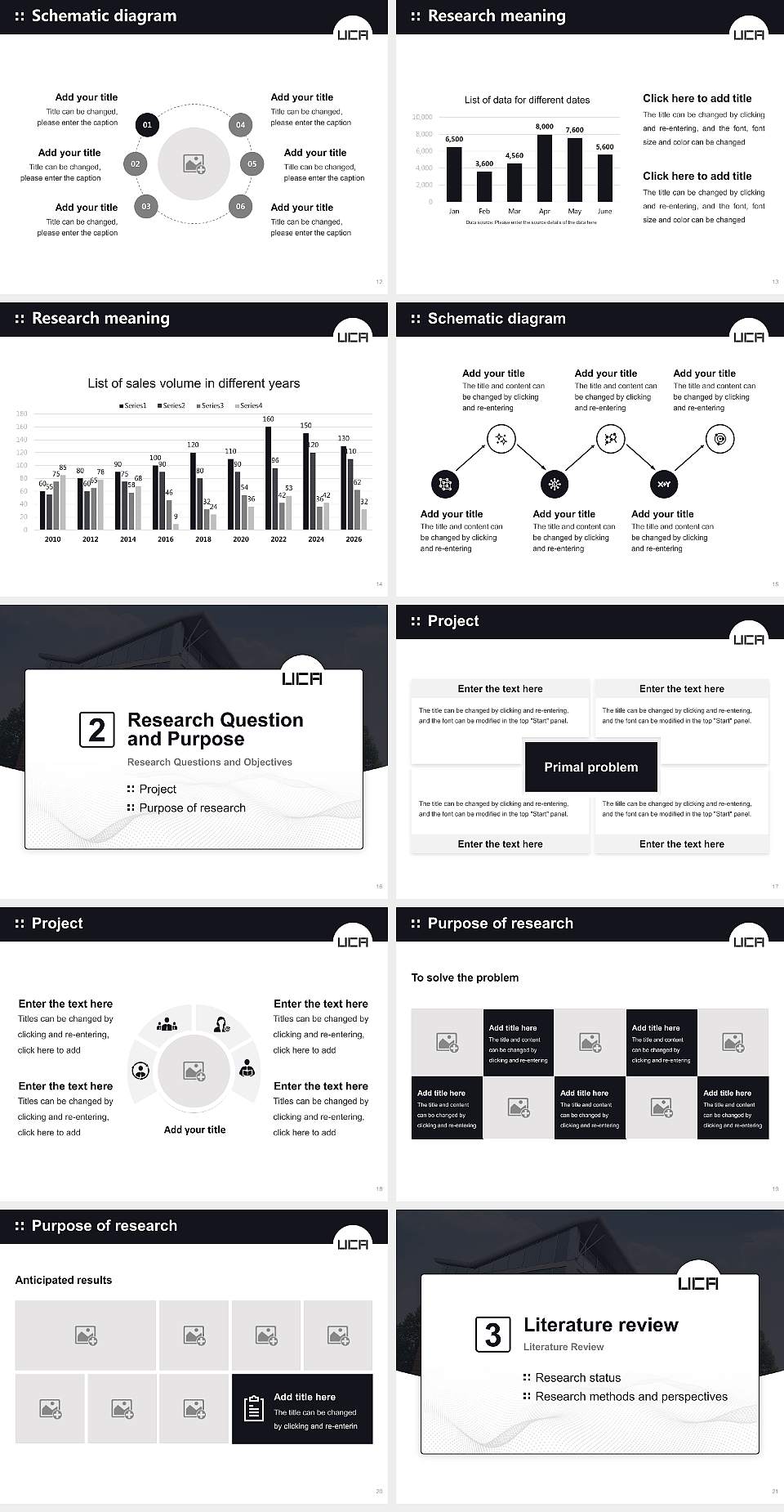 University for the Creative Arts Graduation Thesis Defense PPT Template4:3 ratio PPT effect preview image3