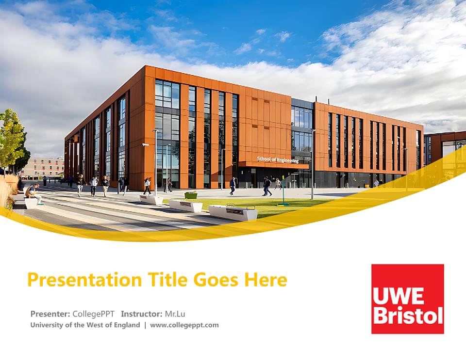 University of the West of England Course/Courseware Creation PPT Template4:3 ratio PPT effect preview image5