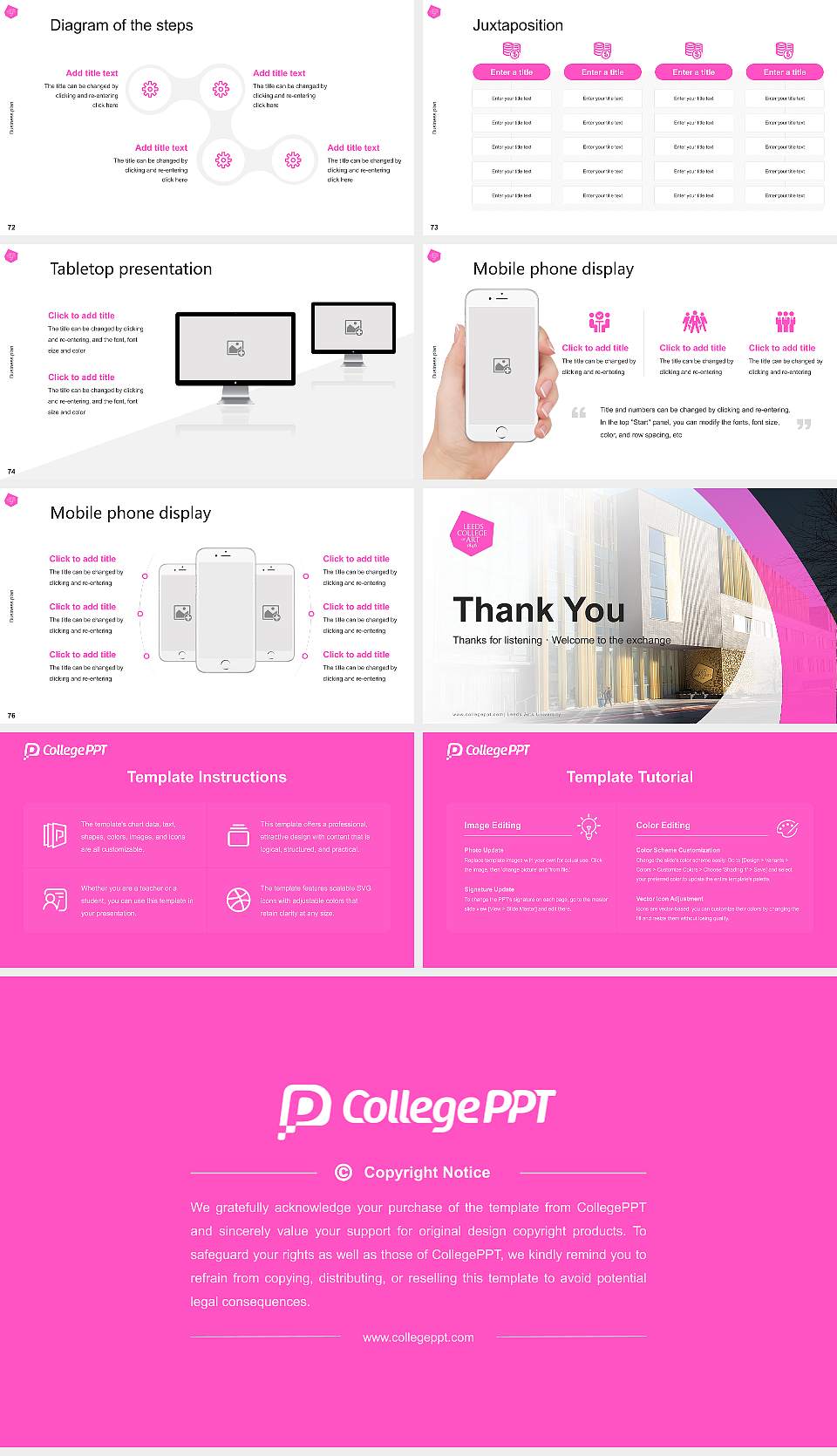 Leeds Arts University Competition/Entrepreneurship Contest PPT Template16:9 ratio PPT effect preview image9