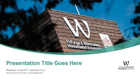 Wrexham Glynd?r University Course/Courseware Creation PPT Template