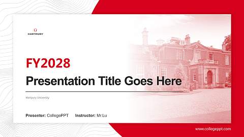 Hartpury University Academic Presentation/Research Findings Report PPT Template