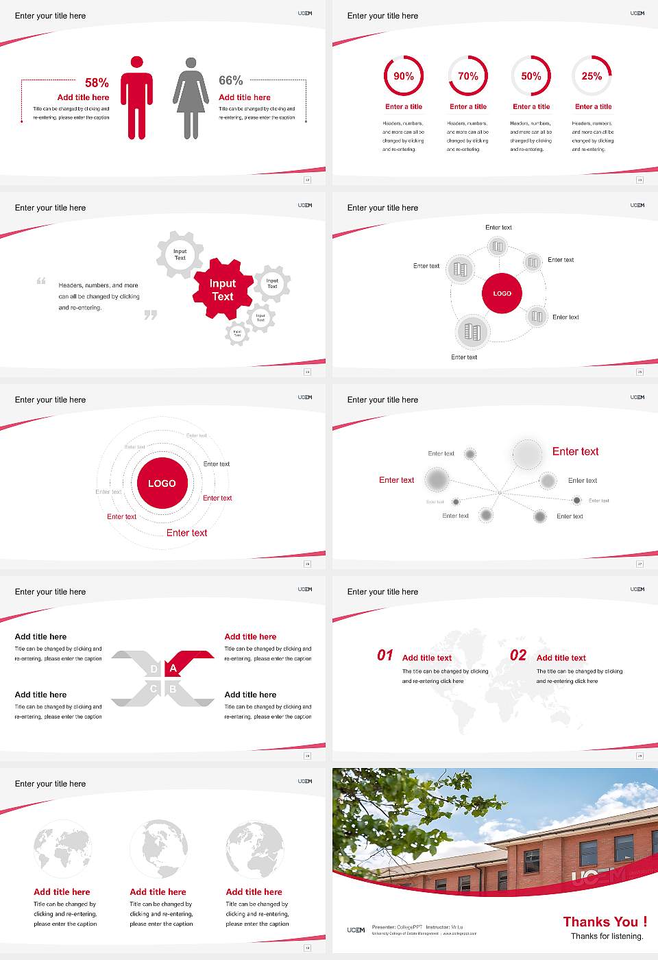 University College of Estate Management Course/Courseware Creation PPT Template16:9 ratio PPT effect preview image4