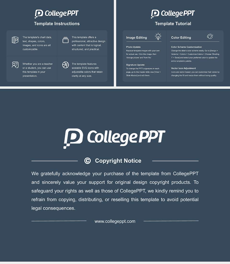 Queen Margaret University Course/Courseware Creation PPT Template4:3 ratio PPT effect preview image5