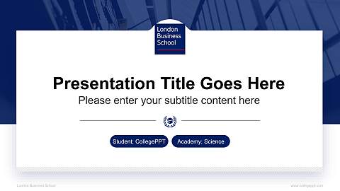 London Business School National Scholarship Defense PPT Template