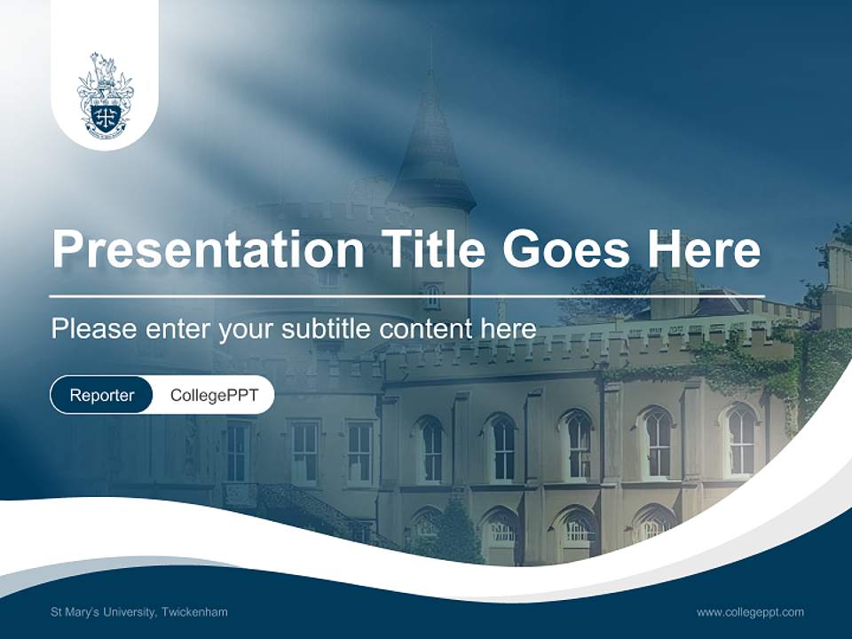 St Mary’s University, Twickenham Lecture Sharing and Networking Event PPT Template4:3 ratio PPT effect preview image4