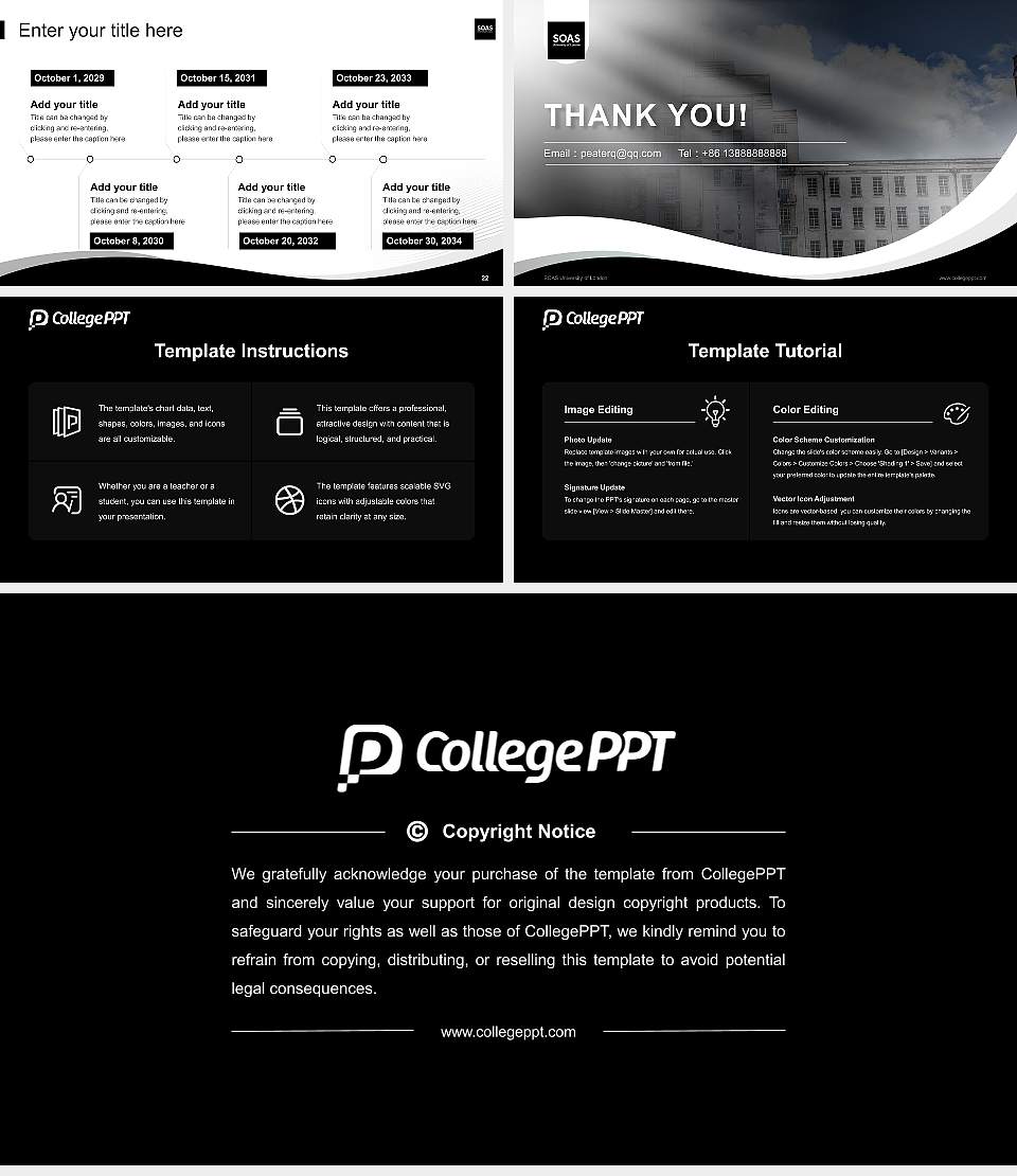 SOAS University of London Lecture Sharing and Networking Event PPT Template16:9 ratio PPT effect preview image4