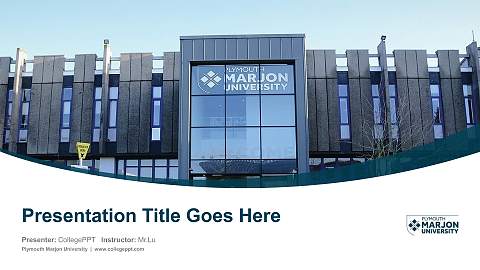 Plymouth Marjon University Course/Courseware Creation PPT Template