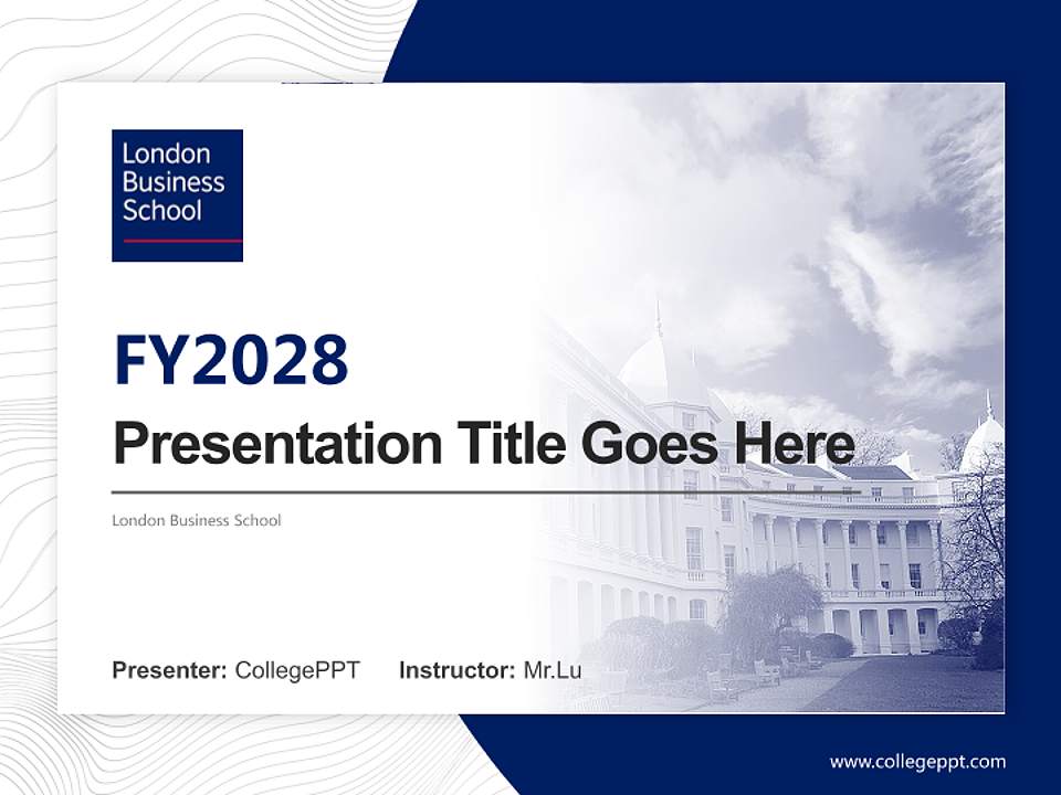 London Business School Academic Presentation/Research Findings Report PPT Template4:3 ratio PPT effect preview image5