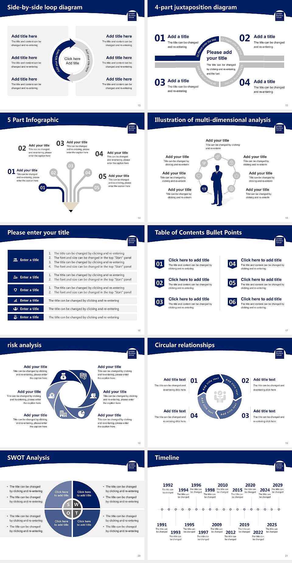 London Business School Academic Presentation/Research Findings Report PPT Template4:3 ratio PPT effect preview image3