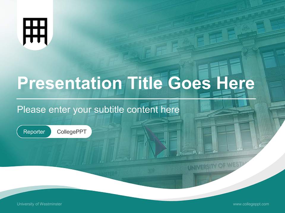 University of Westminster Lecture Sharing and Networking Event PPT Template4:3 ratio PPT effect preview image4