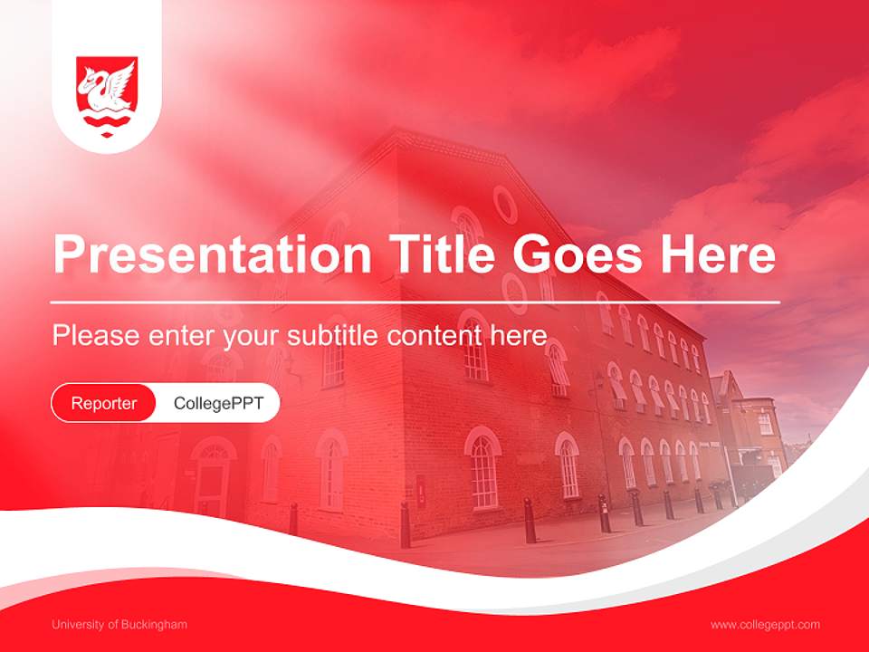 University of Buckingham Lecture Sharing and Networking Event PPT Template4:3 ratio PPT effect preview image4