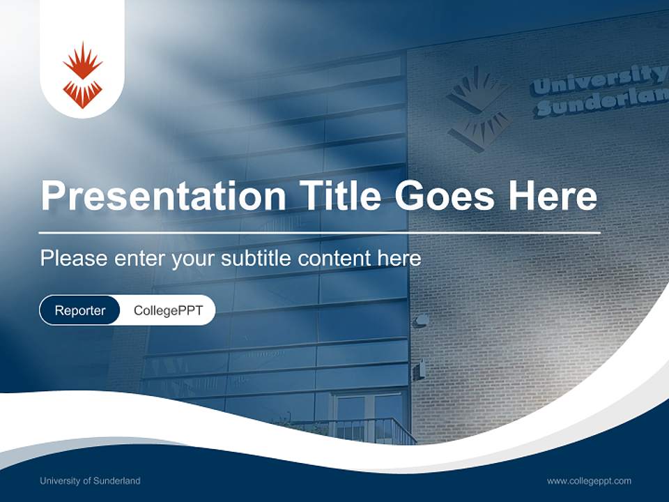 University of Sunderland Lecture Sharing and Networking Event PPT Template4:3 ratio PPT effect preview image4