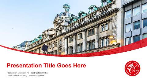 London Guildhall University Course/Courseware Creation PPT Template