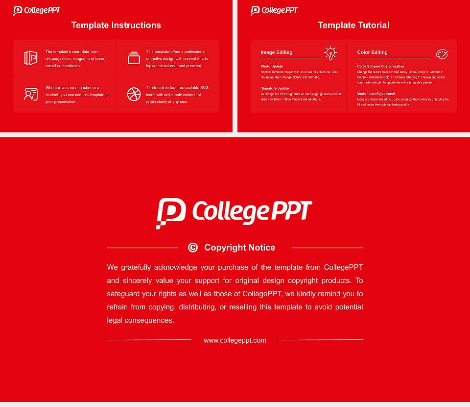 London Guildhall University Course/Courseware Creation PPT Template16:9 ratio PPT effect preview image5