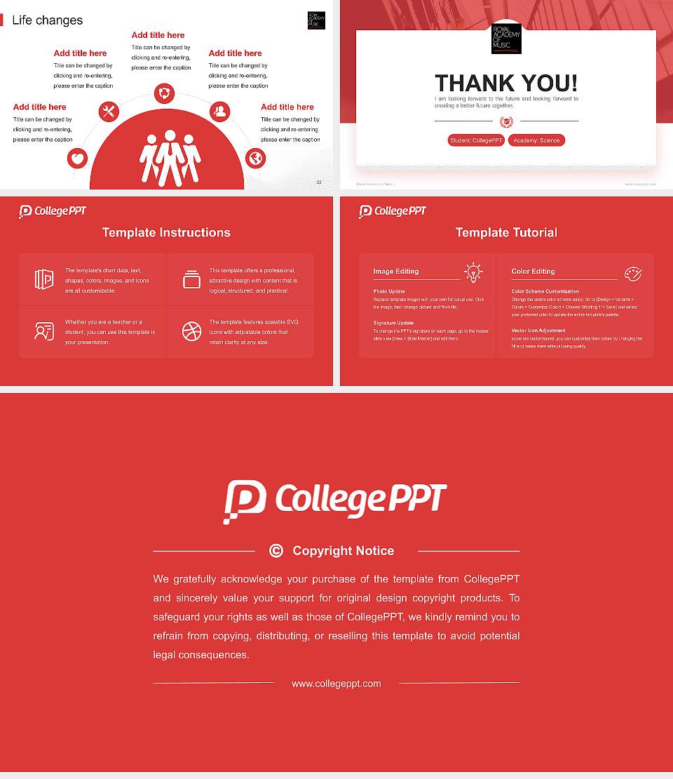 Royal Academy of Music National Scholarship Defense PPT Template16:9 ratio PPT effect preview image4