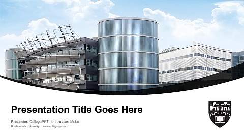 Northumbria University Course/Courseware Creation PPT Template