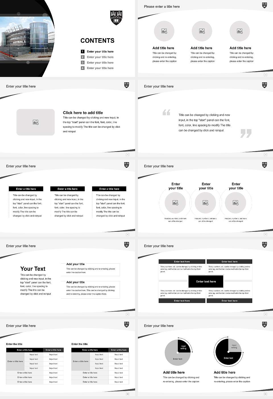 Northumbria University Course/Courseware Creation PPT Template16:9 ratio PPT effect preview image2