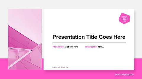 Leeds Arts University General Purpose PPT Template
