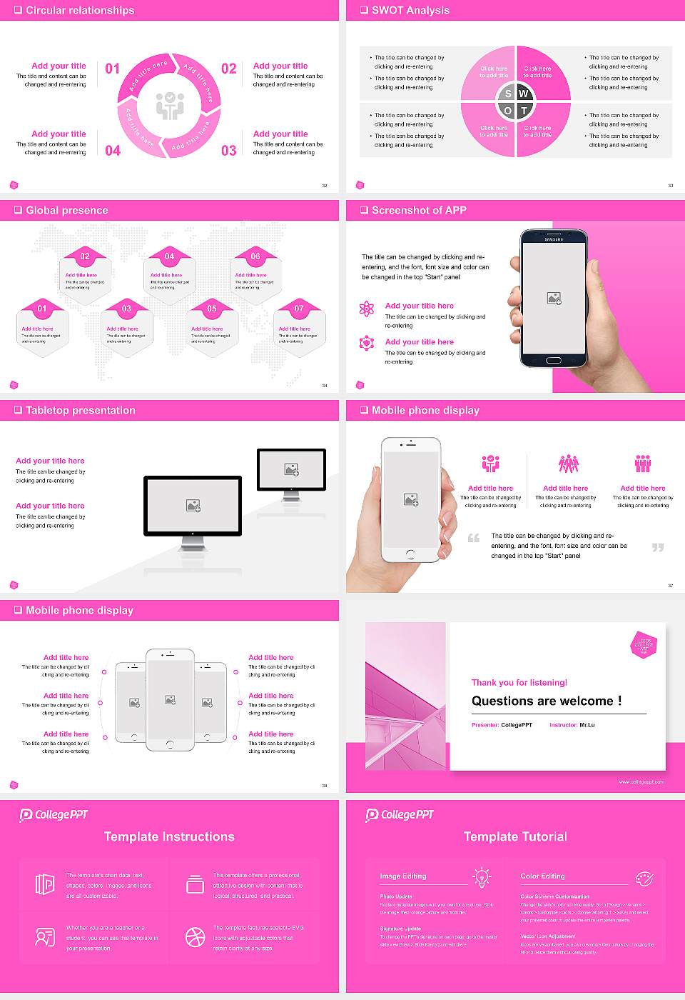 Leeds Arts University General Purpose PPT Template16:9 ratio PPT effect preview image5
