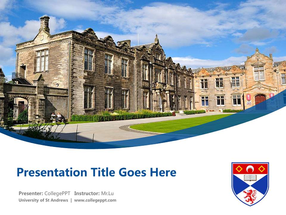 University of St Andrews Course/Courseware Creation PPT Template4:3 ratio PPT effect preview image5