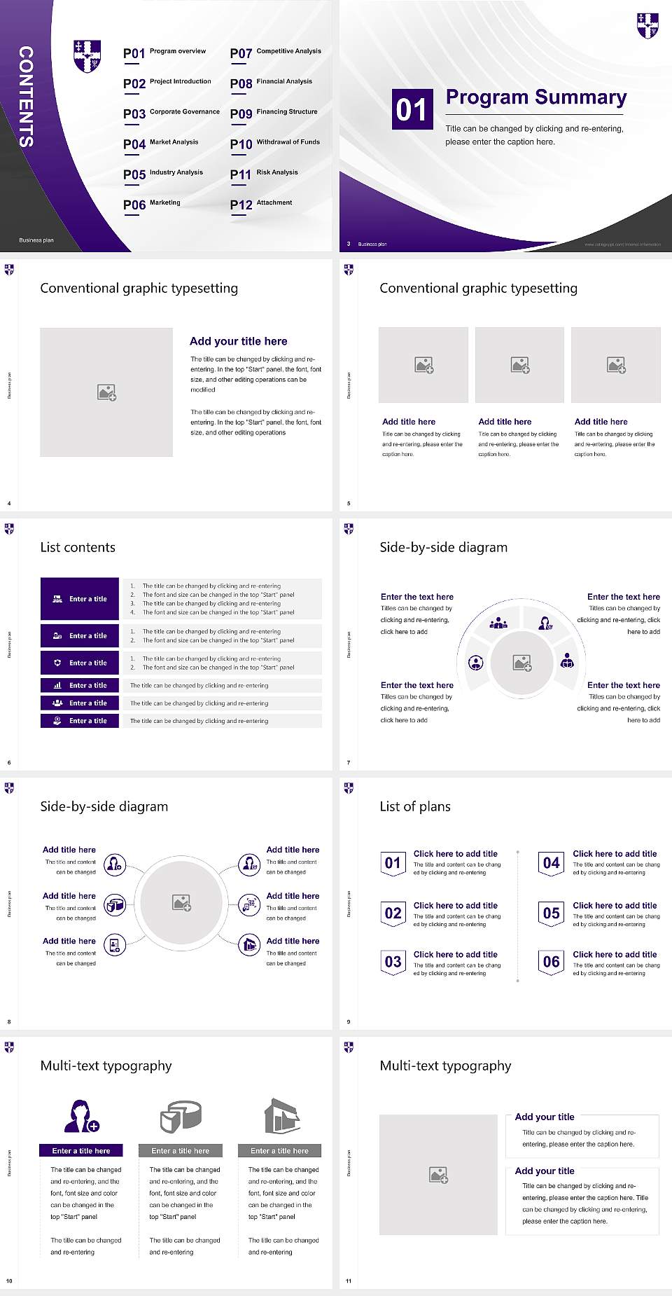 Loughborough University Competition/Entrepreneurship Contest PPT Template4:3 ratio PPT effect preview image2