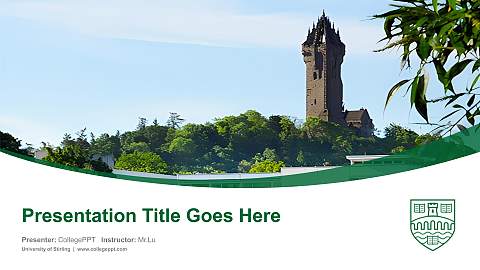 University of Stirling Course/Courseware Creation PPT Template