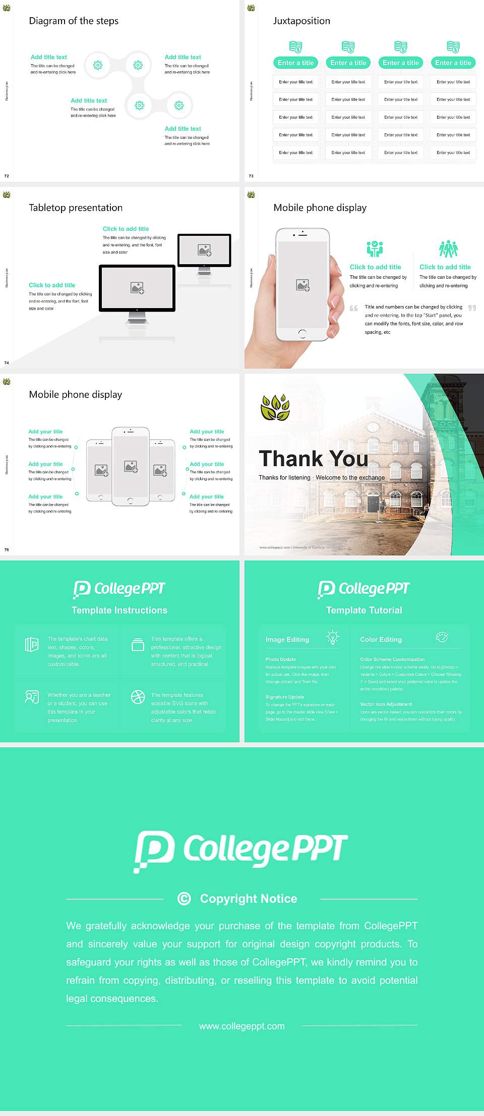 University of Cumbria Competition/Entrepreneurship Contest PPT Template4:3 ratio PPT effect preview image9