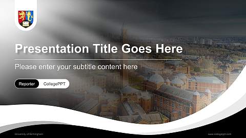University of Birmingham Lecture Sharing and Networking Event PPT Template