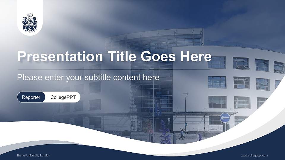 Brunel University London Lecture Sharing and Networking Event PPT Template16:9 ratio PPT effect preview image