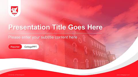 University of Buckingham Lecture Sharing and Networking Event PPT Template