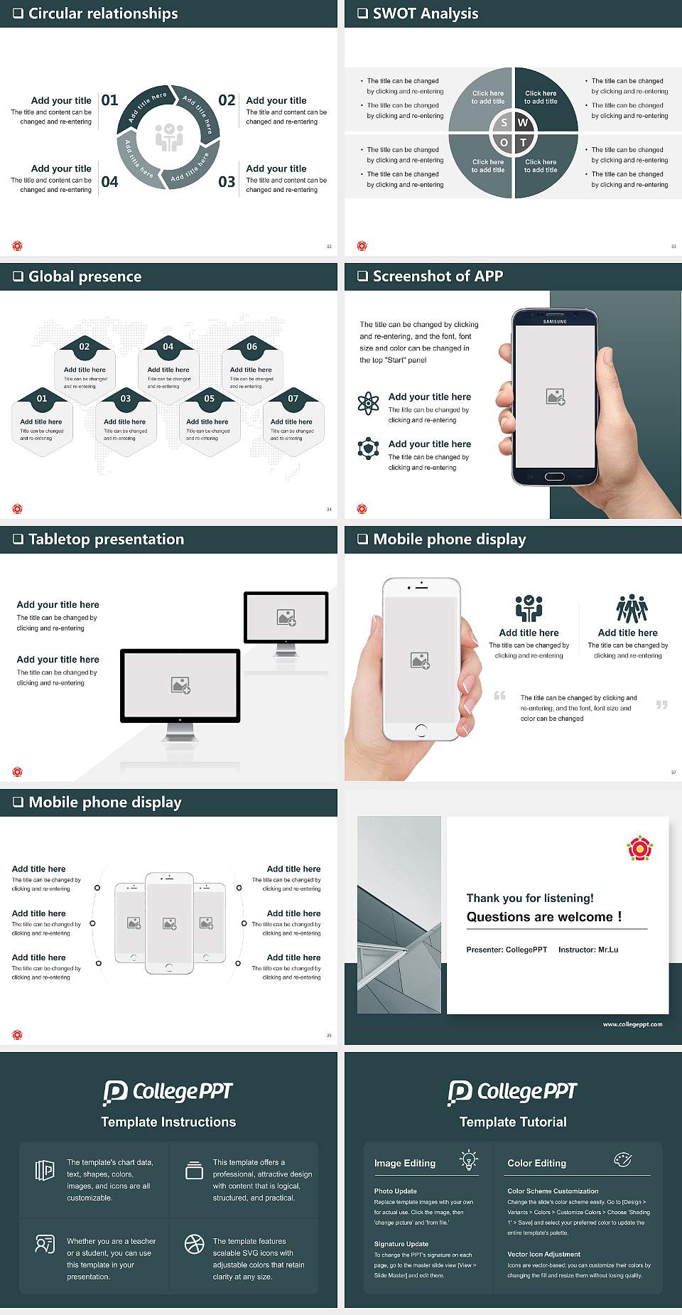 Regent’s University London General Purpose PPT Template4:3 ratio PPT effect preview image5