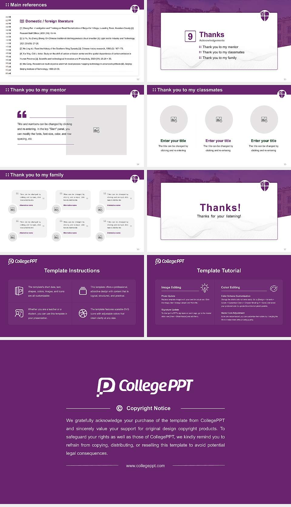 Durham University Graduation Thesis Defense PPT Template16:9 ratio PPT effect preview image7