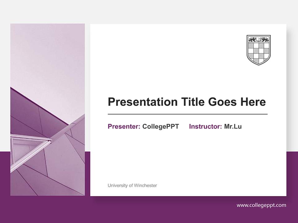 University of Winchester General Purpose PPT Template4:3 ratio PPT effect preview image6