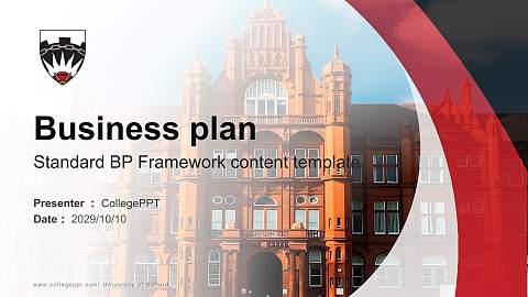 University of Salford Competition/Entrepreneurship Contest PPT Template