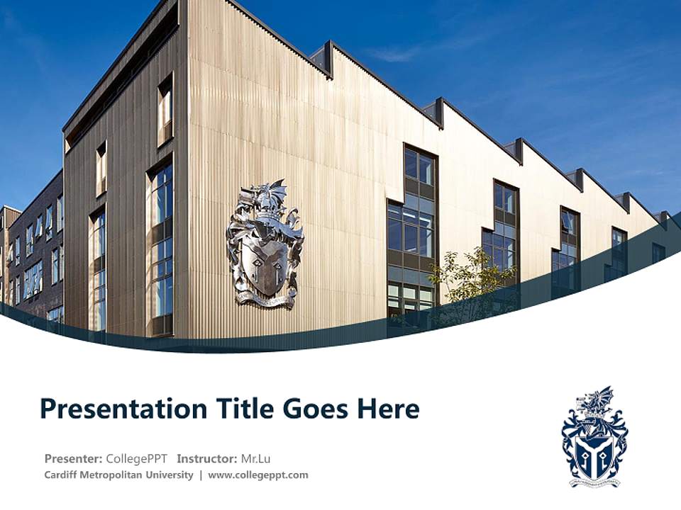 Cardiff Metropolitan University Course/Courseware Creation PPT Template4:3 ratio PPT effect preview image5