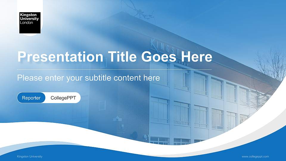 Kingston University Lecture Sharing and Networking Event PPT Template16:9 ratio PPT effect preview image