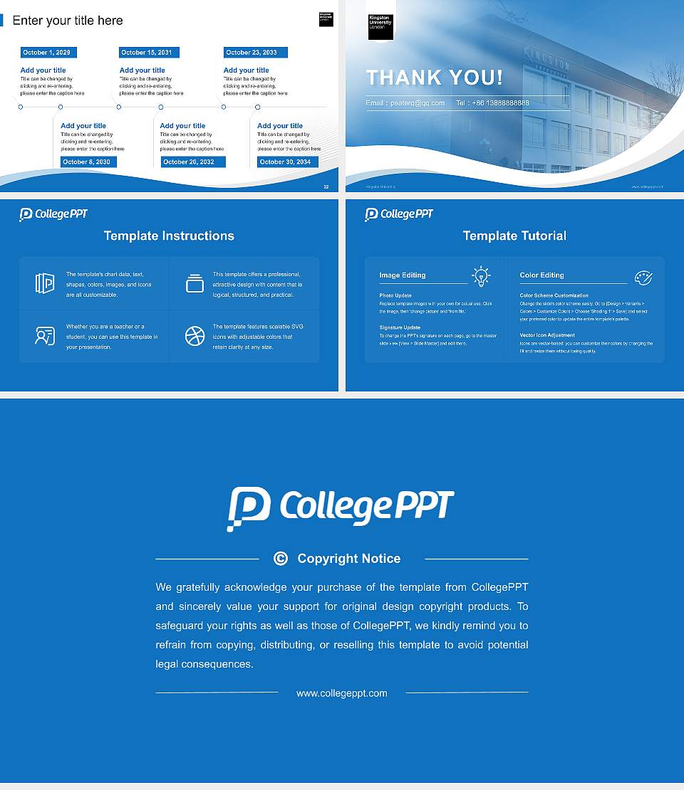 Kingston University Lecture Sharing and Networking Event PPT Template16:9 ratio PPT effect preview image4