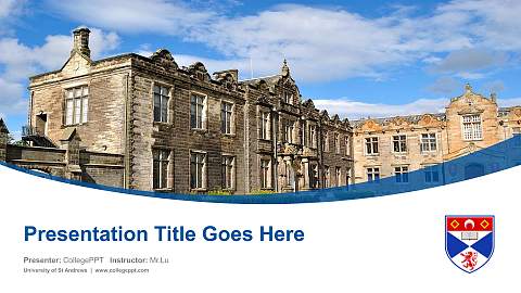 University of St Andrews Course/Courseware Creation PPT Template