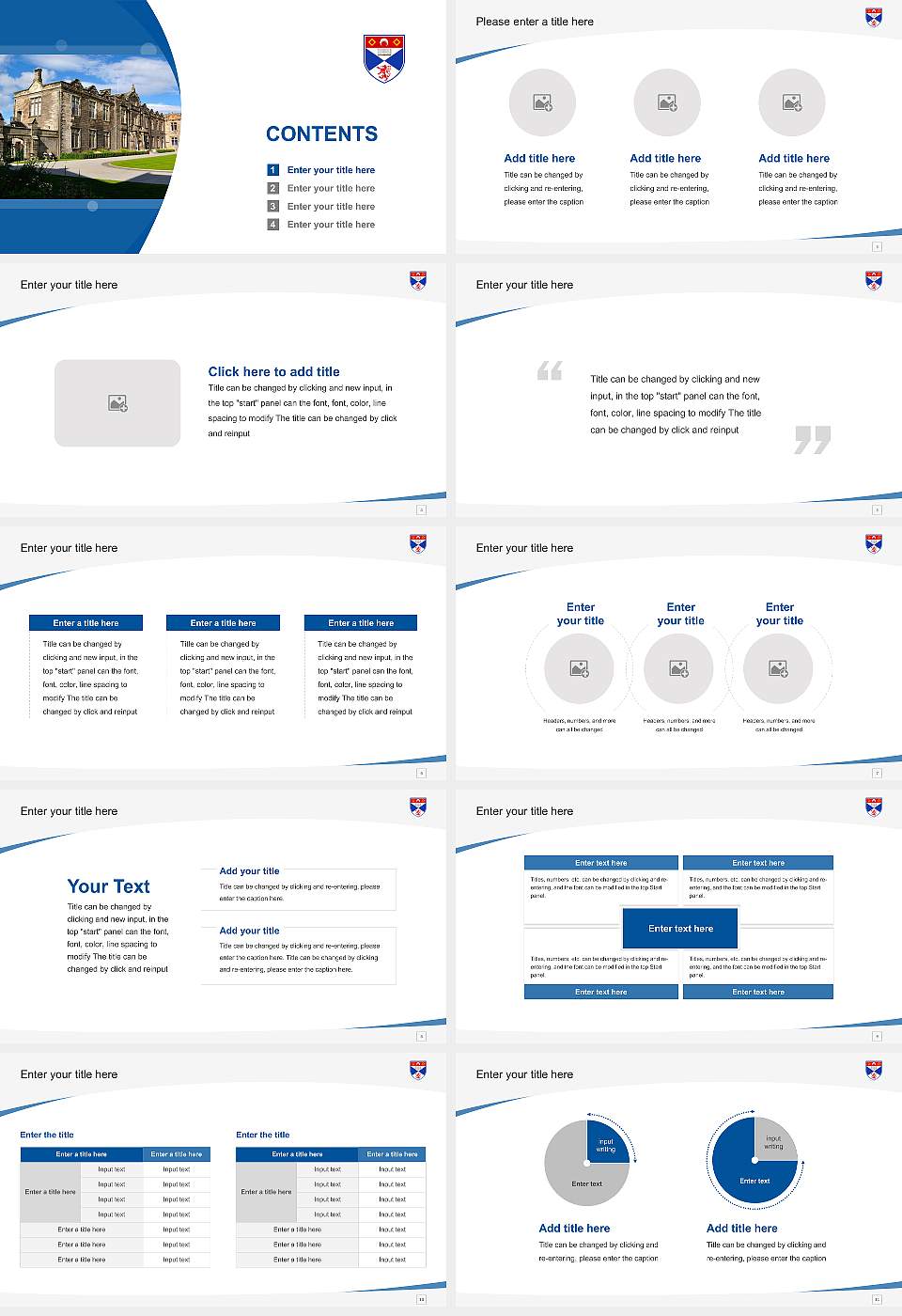 University of St Andrews Course/Courseware Creation PPT Template16:9 ratio PPT effect preview image2