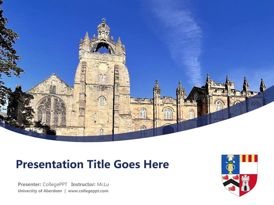 University of Aberdeen Course/Courseware Creation PPT Template4:3 ratio PPT effect preview image5