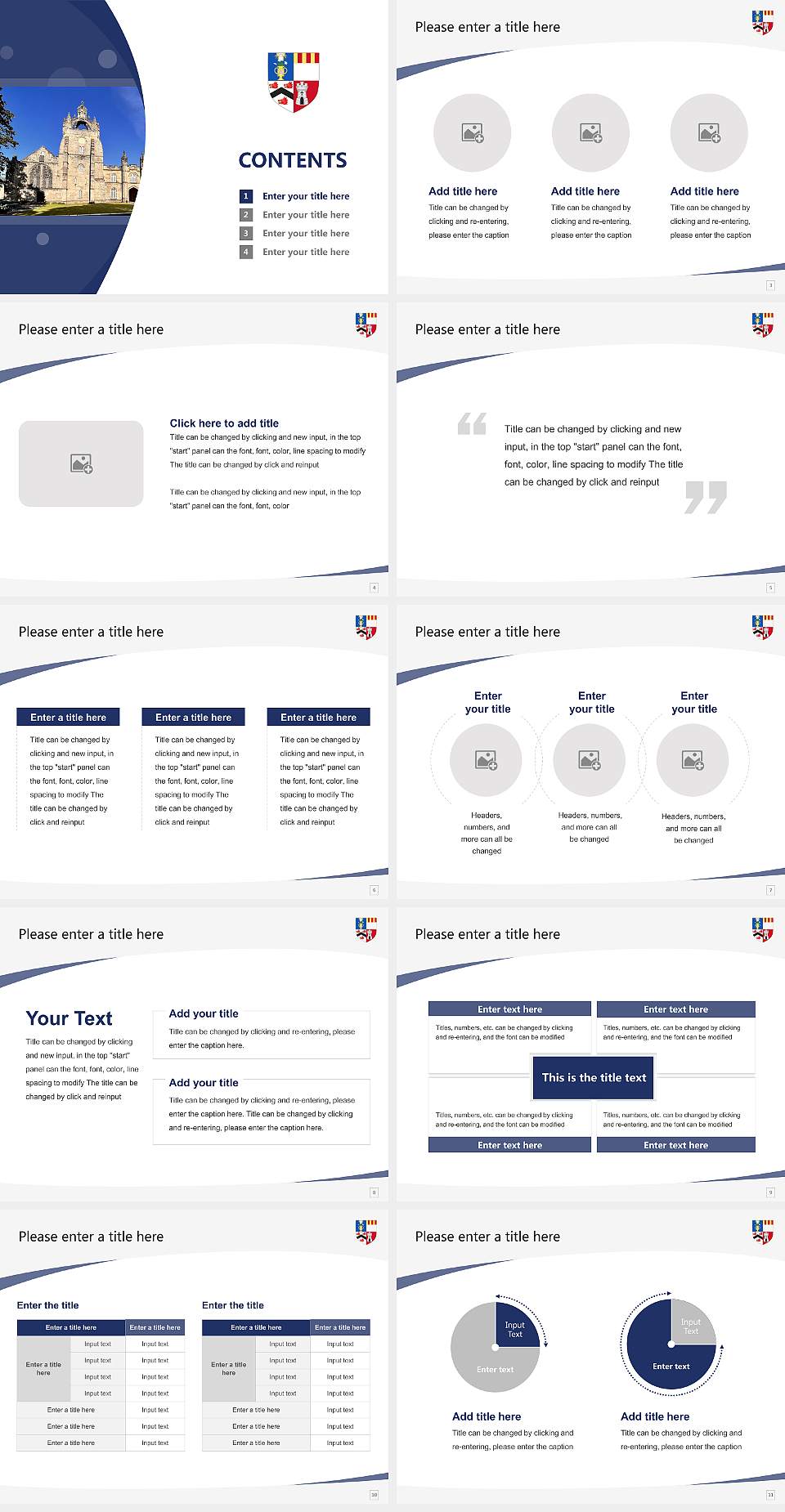 University of Aberdeen Course/Courseware Creation PPT Template4:3 ratio PPT effect preview image2