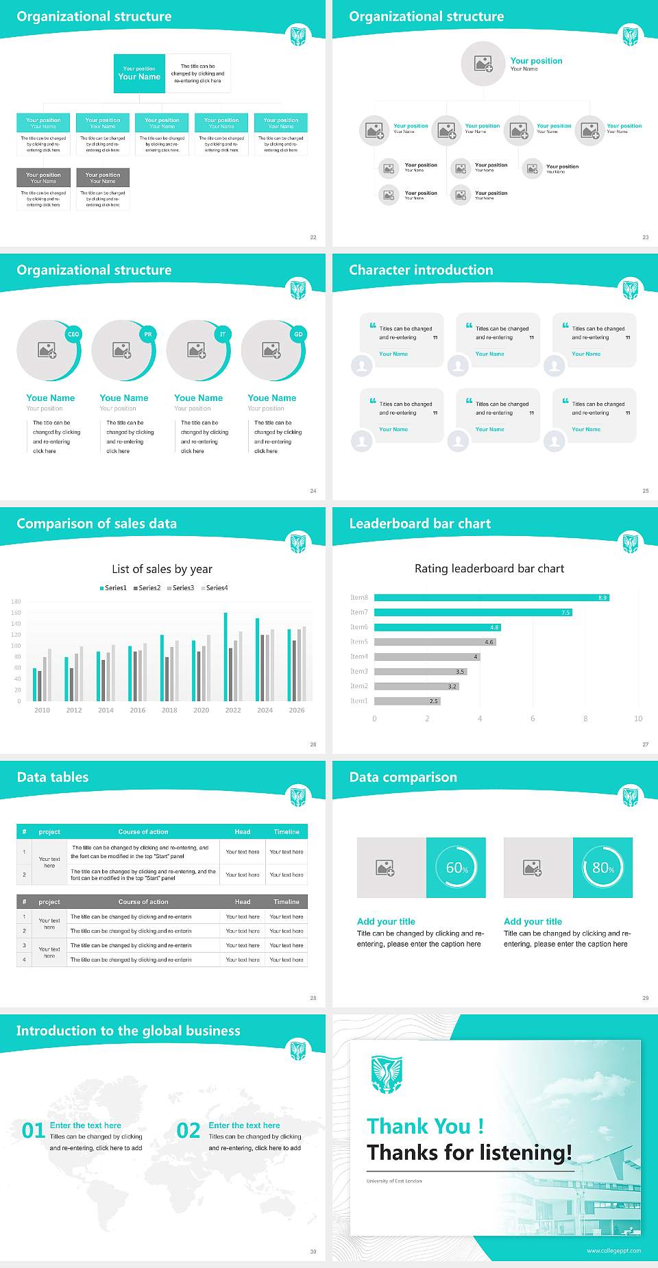 University of East London Academic Presentation/Research Findings Report PPT Template4:3 ratio PPT effect preview image4