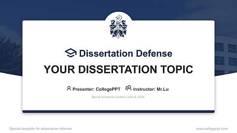 Brunel University London Graduation Thesis Defense PPT Template