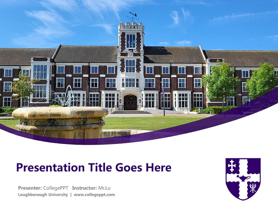Loughborough University Course/Courseware Creation PPT Template4:3 ratio PPT effect preview image5
