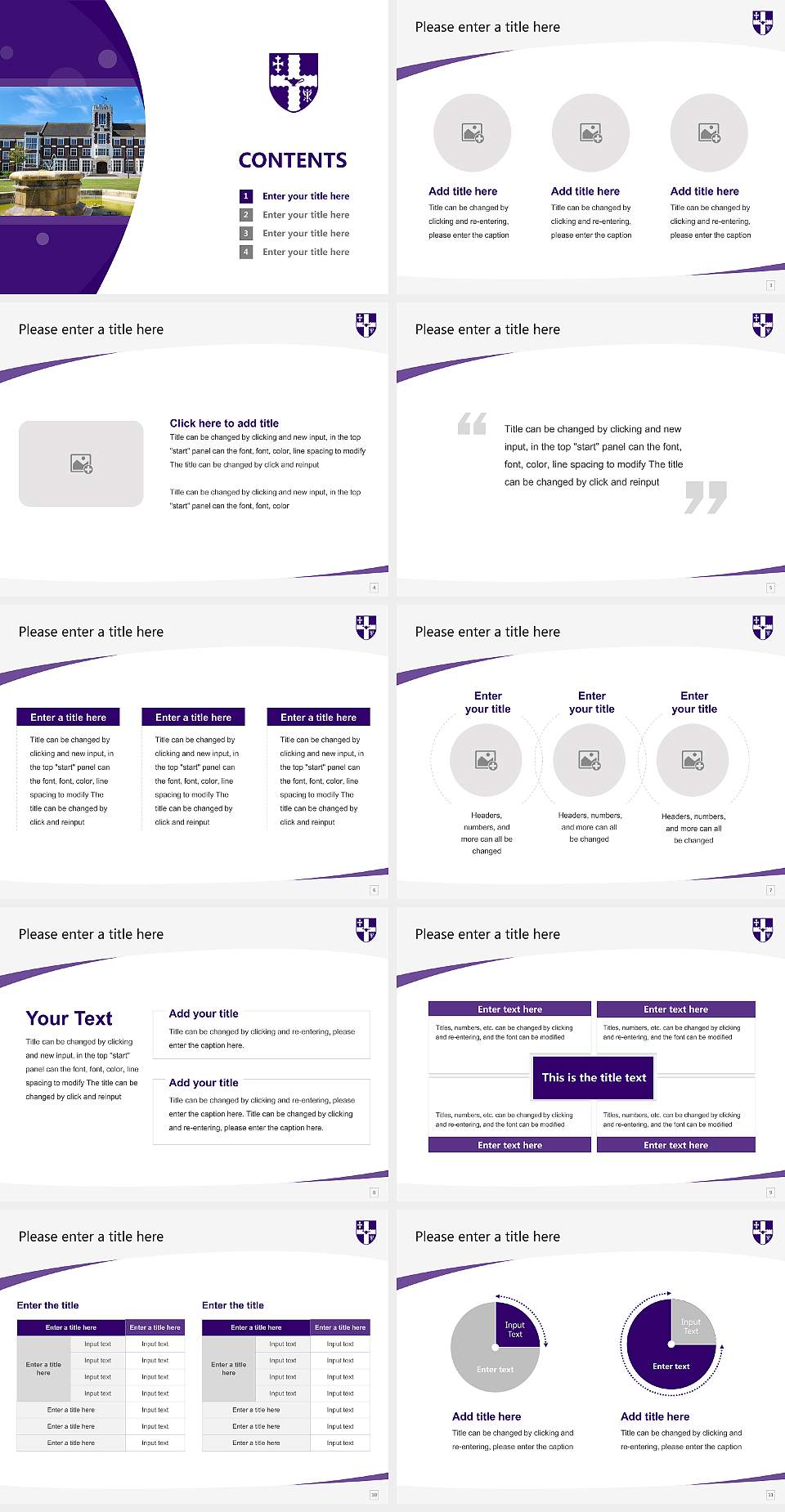 Loughborough University Course/Courseware Creation PPT Template4:3 ratio PPT effect preview image2