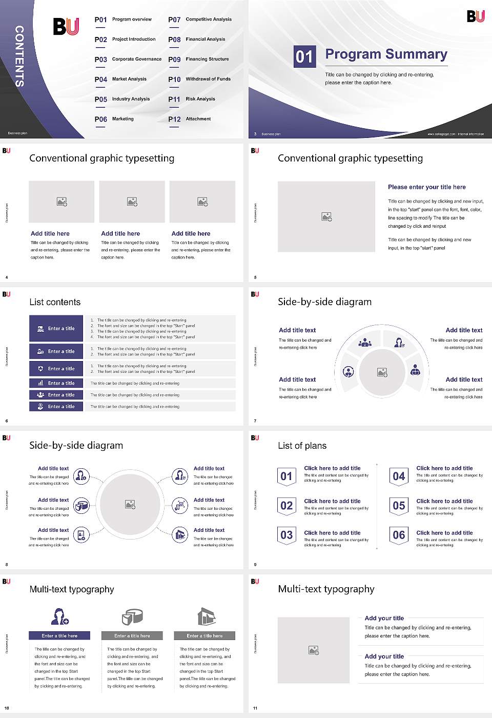 Bournemouth University Competition/Entrepreneurship Contest PPT Template16:9 ratio PPT effect preview image2