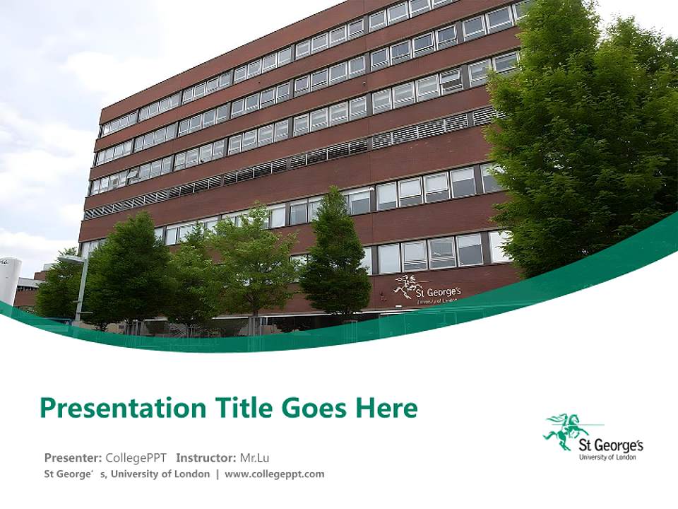 St George’s, University of London Course/Courseware Creation PPT Template4:3 ratio PPT effect preview image5