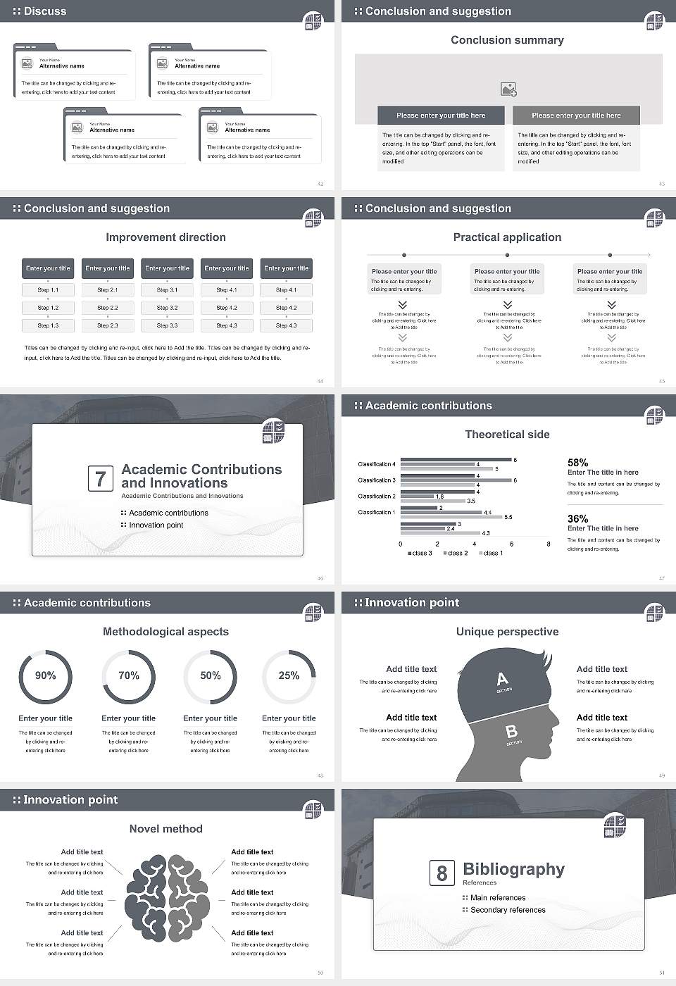 University of Bradford Graduation Thesis Defense PPT Template16:9 ratio PPT effect preview image6