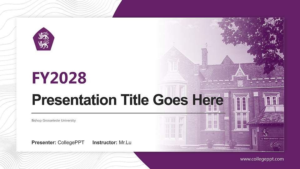 Bishop Grosseteste University Academic Presentation/Research Findings Report PPT Template16:9 ratio PPT effect preview image