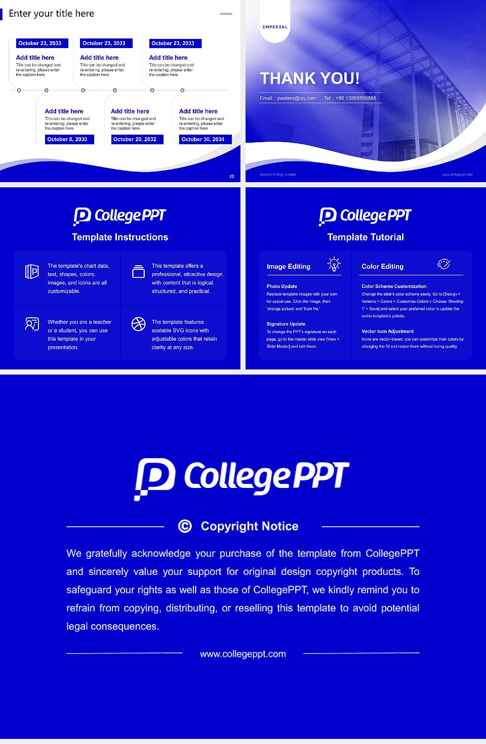 Imperial College London Lecture Sharing and Networking Event PPT Template4:3 ratio PPT effect preview image4
